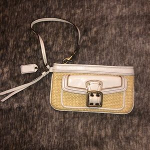 Coach Woven Wristlet